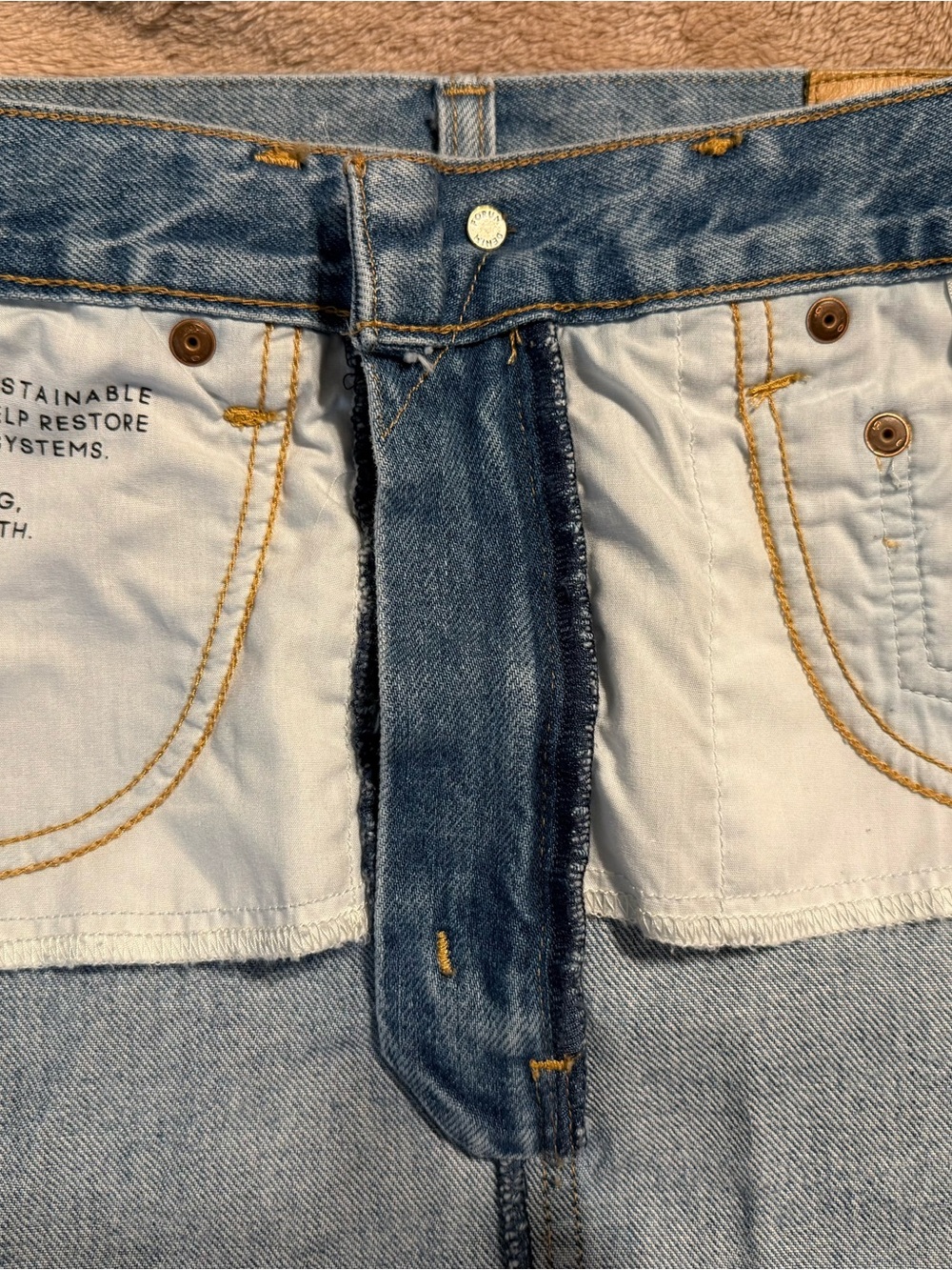 Denim Forum by Aritzia Light Blue Denim Mini Skirt - Picture 5 of 8